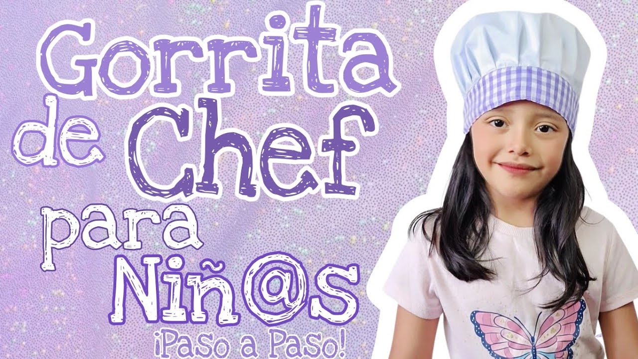 Cómo hacer una gorrita de chef para niñ@s 😱 Costura fácil! 👩‍🍳