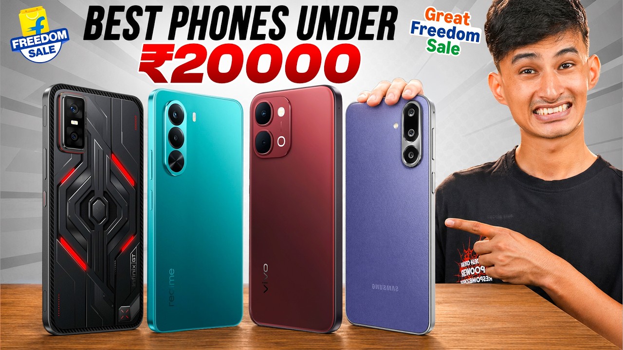 Best Smartphones Under ₹20,000 in Flipkart & Amazon Freedom Sale 2026 ⚡