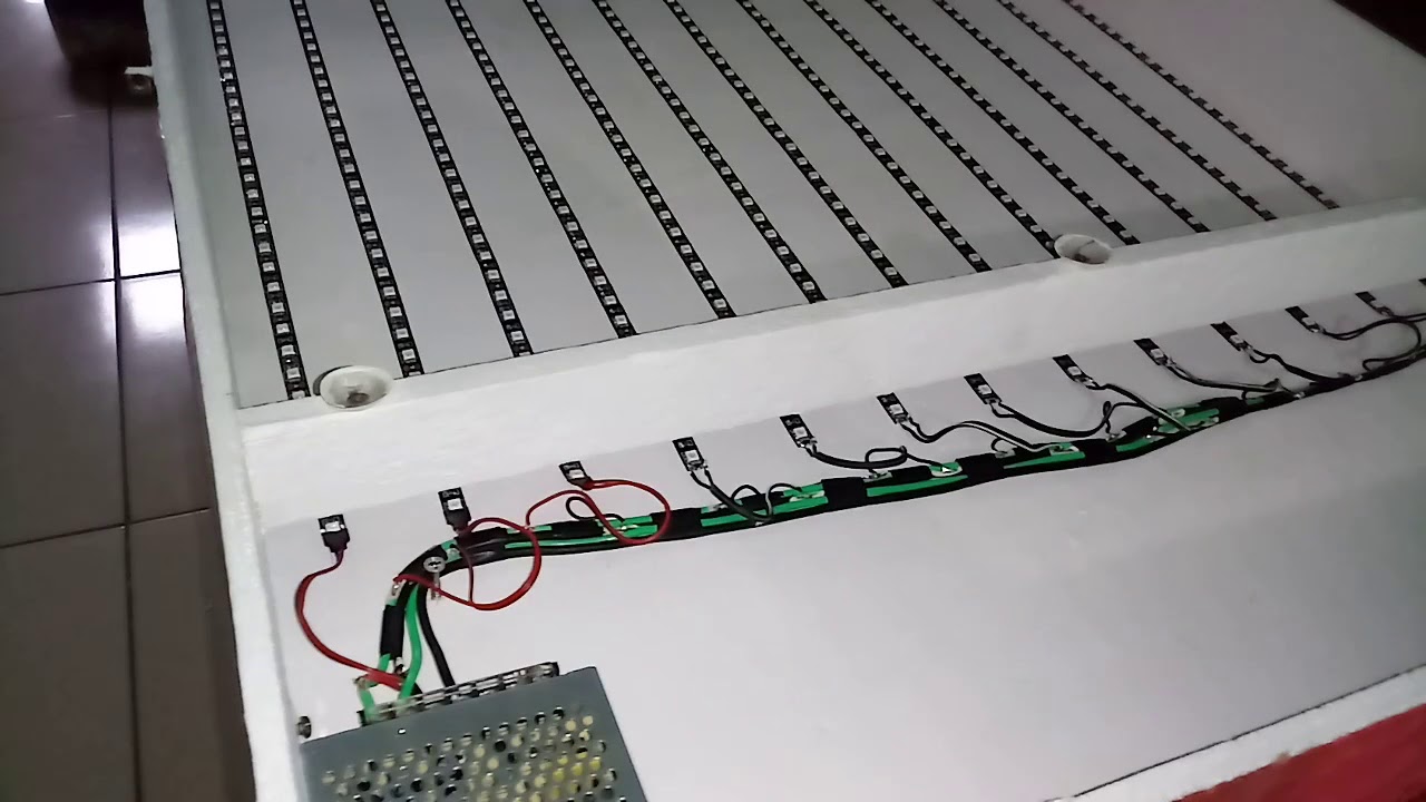 Mesa de gravar tela de serigrafia com led uv 5050 ligaçao em paralelo.