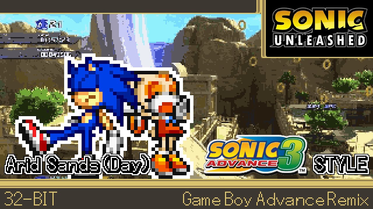 [GBA]Arid Sands(Day) - Sonic Unleashed(Sonic Advance 3 Style)