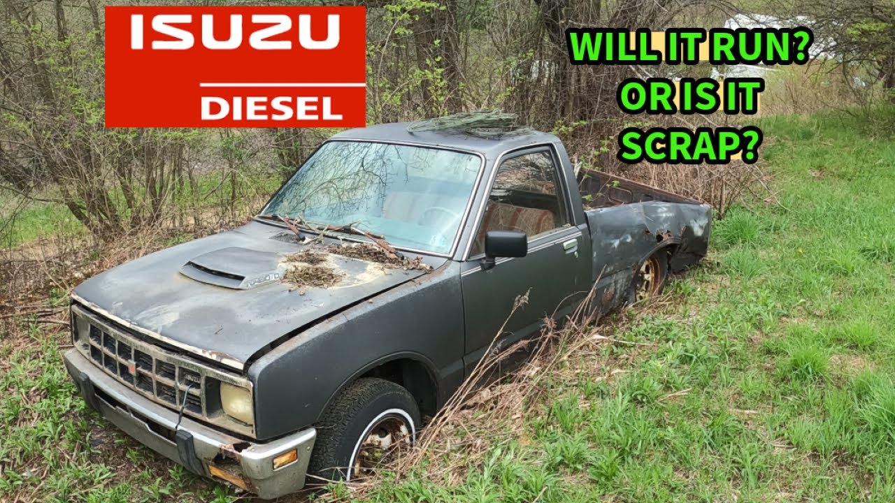 Will It Run? Isuzu P'up Turbo Diesel Mini Truck Sitting 28 Years!!!