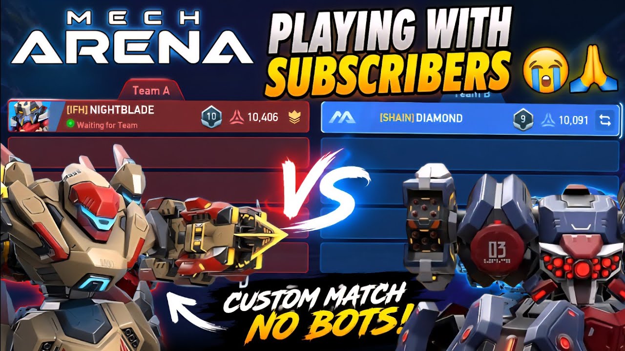 Playing Mech Arena With Subscribers! 😭🔥 Chaos, Fun & Epic Battles