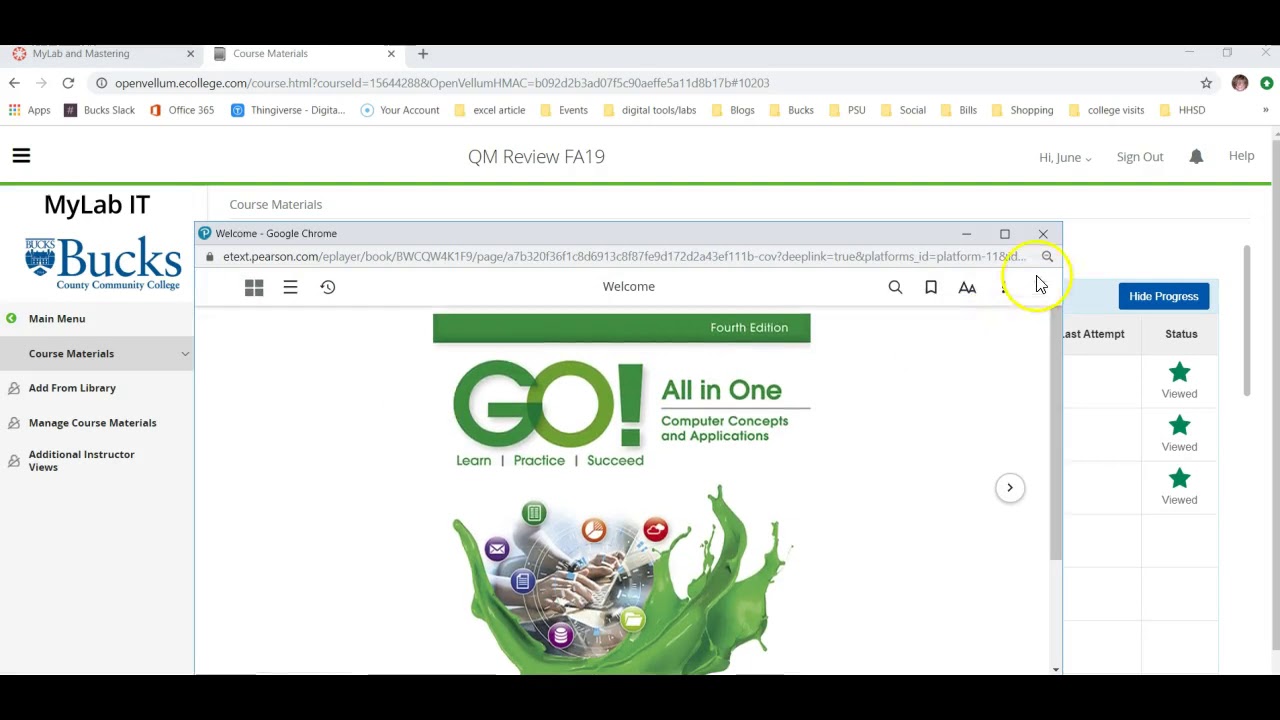 How to Locate Study Material in MyLab IT