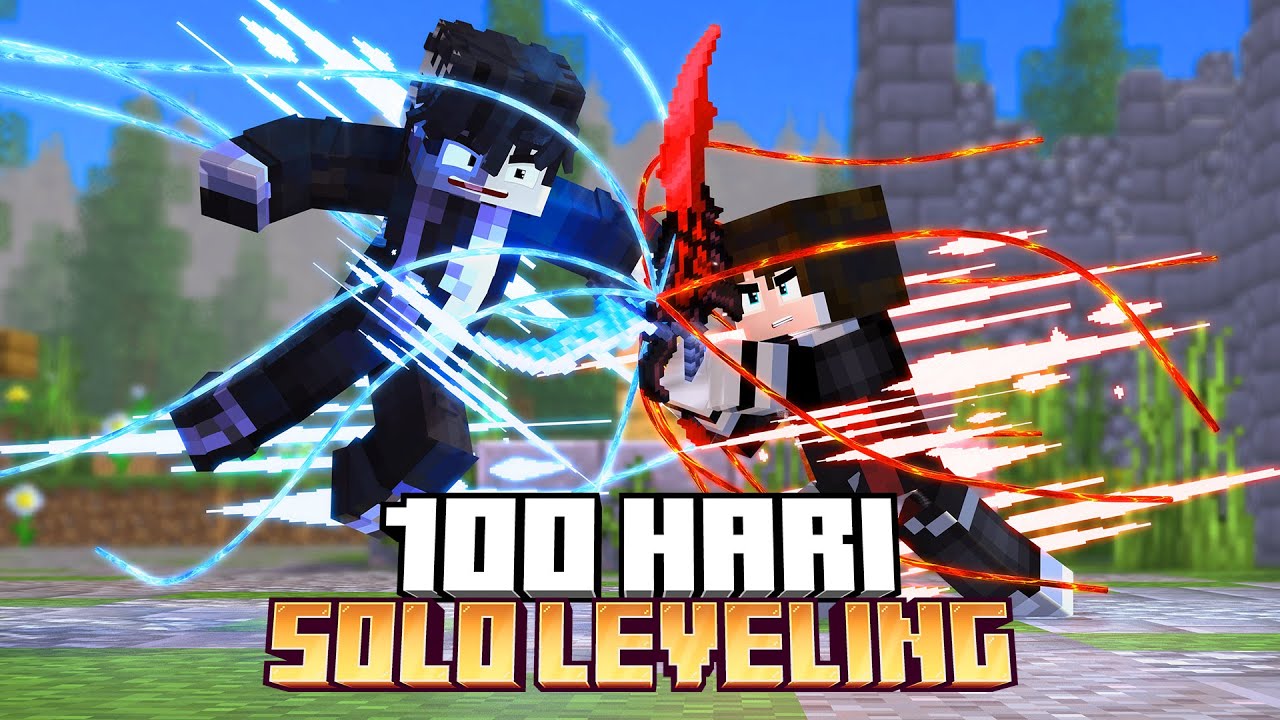 100 Hari Solo Leveling di Minecraft