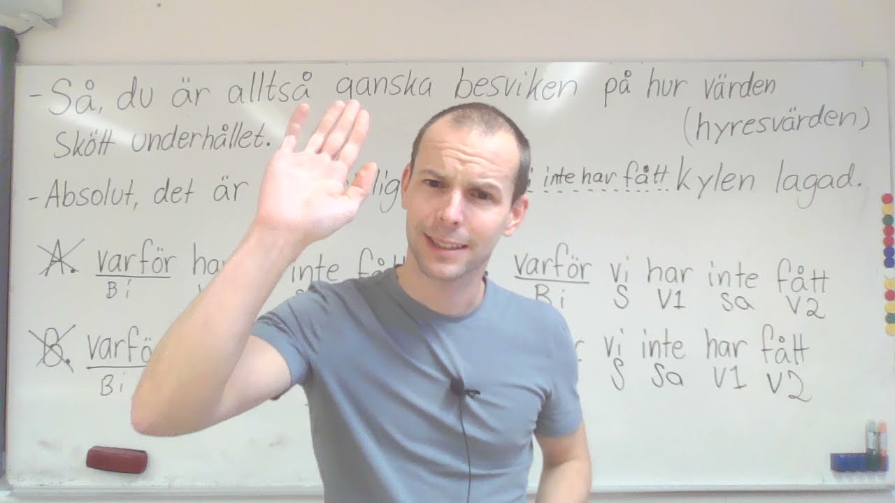 En fråga om ordföljd  Kan ni hitta rätt svar?