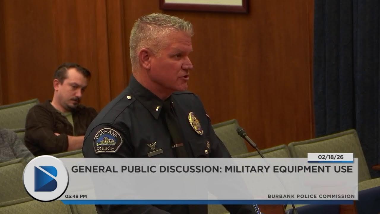 Burbank PD Community Engagement Meeting ( Military Equipment Use) - February 18, 2026