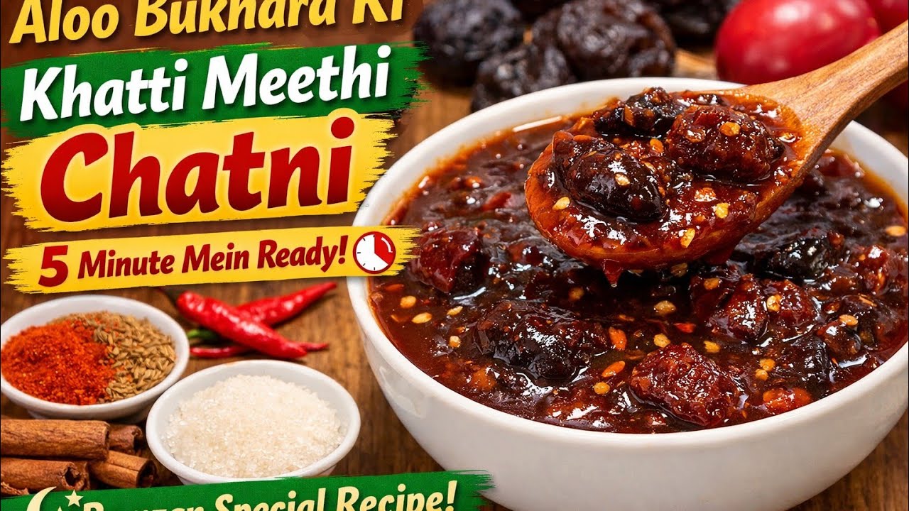 #🥣Aloo Bukhara Chatni Recipe | Sweet & Tangy Plum Chutney | Ramzan Special Recipe Chatni |