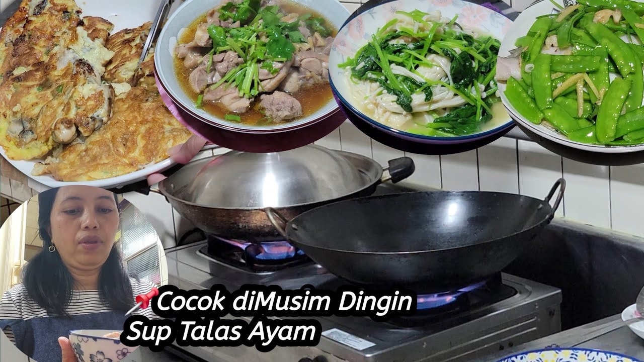 Stokk Melimpah Tapi Yo Gitu2 Yang Disajikan ‼️ Sup Talas,KUKUS ayam,Oseng Kubis,Telur Dadar