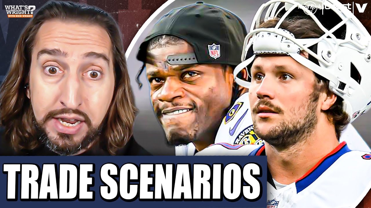 Bills INSANE press conference, Nick's Lamar Jackson Ravens-Raiders TRADE, NFL Awards | Nick Wright
