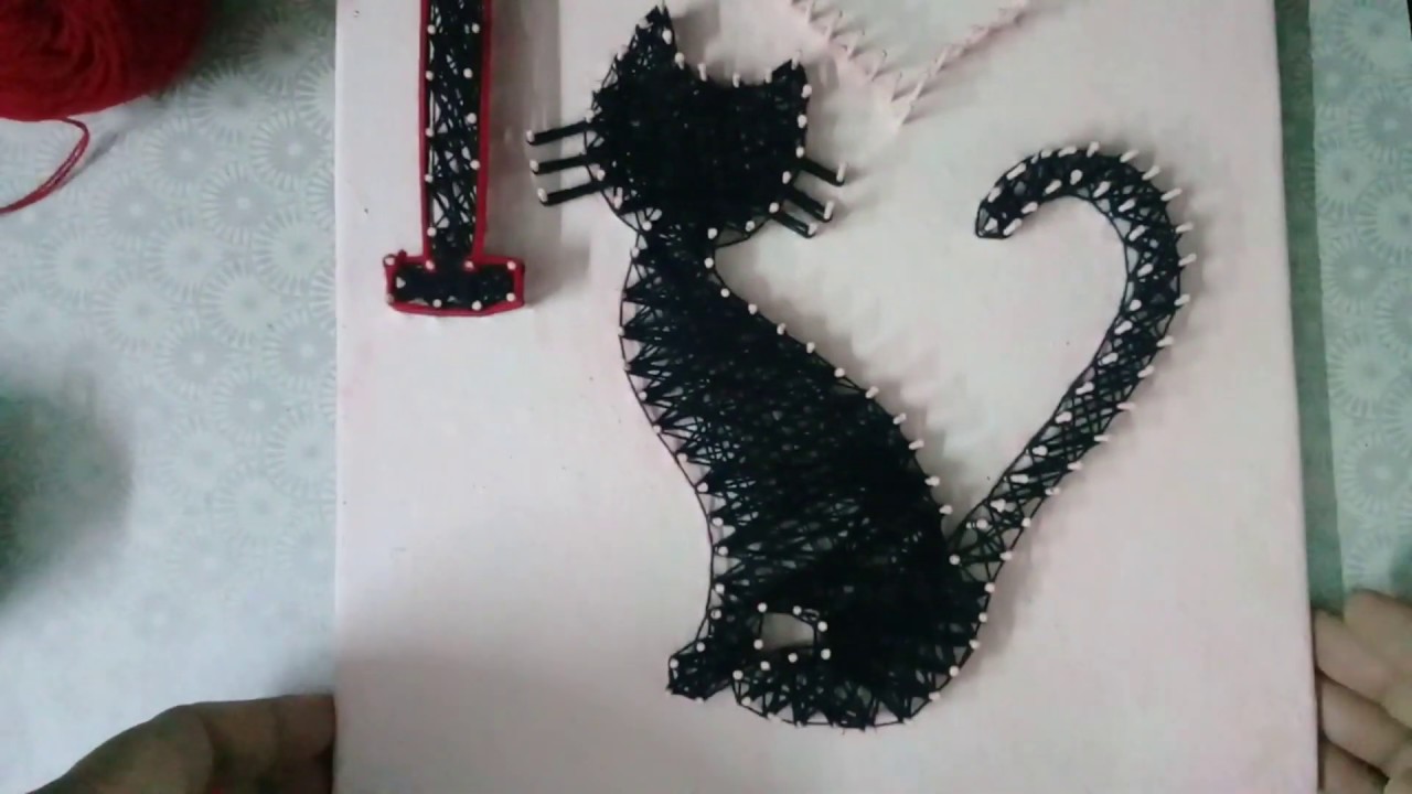الرسم بالخيوط والمسامير - string art