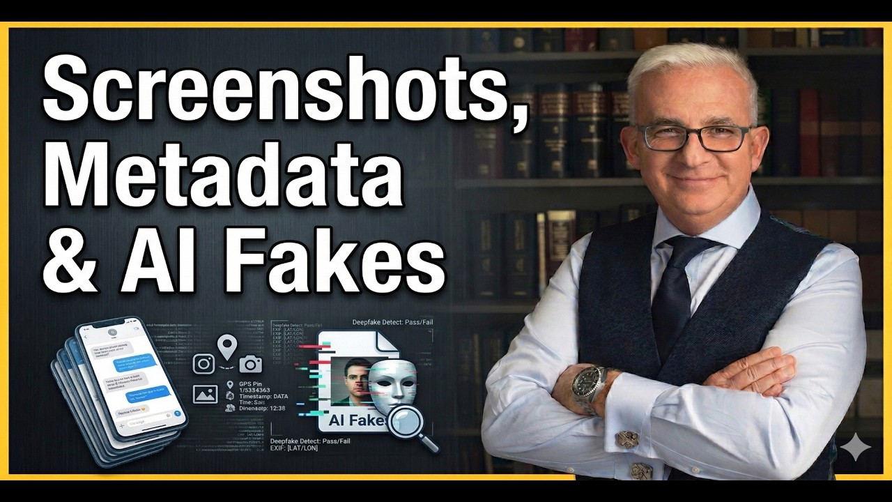 EP#203 | Can You Trust Digital Evidence? Screenshots, Metadata & AI Fakes