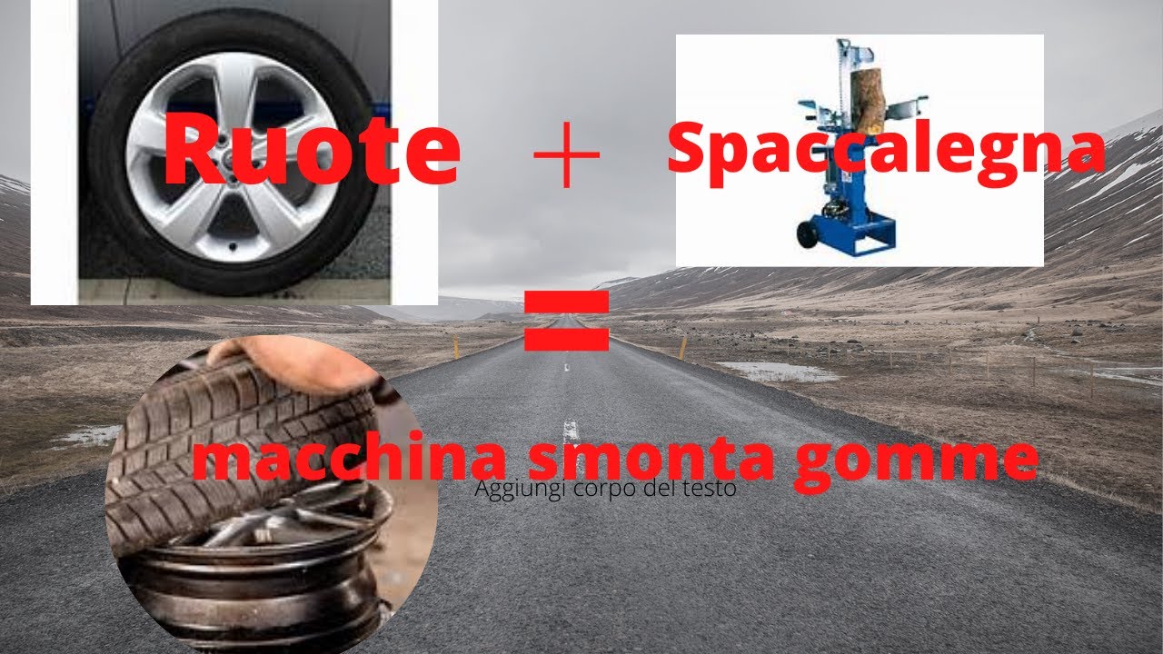 Cambio gomme con lo #spaccalegna