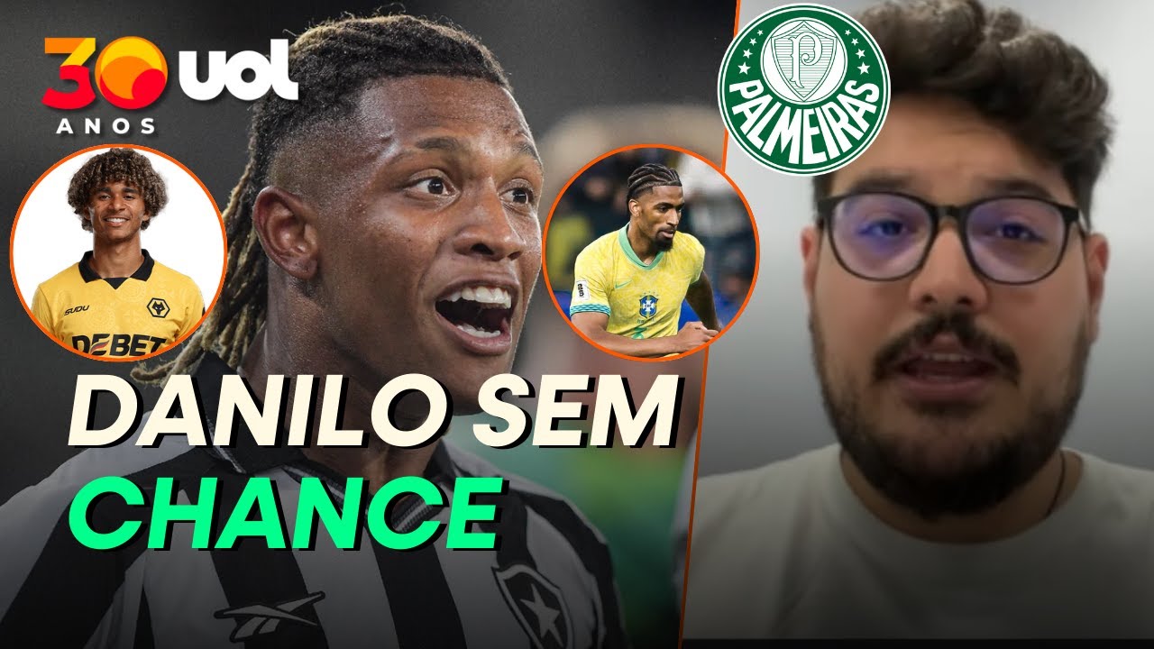 BOTAFOGO ENVIA CARTA AO PALMEIRAS AVISANDO QUE NÃO VENDERÁ DANILO; PEDRO LIMA E ALEXSANDRO NA MIRA?