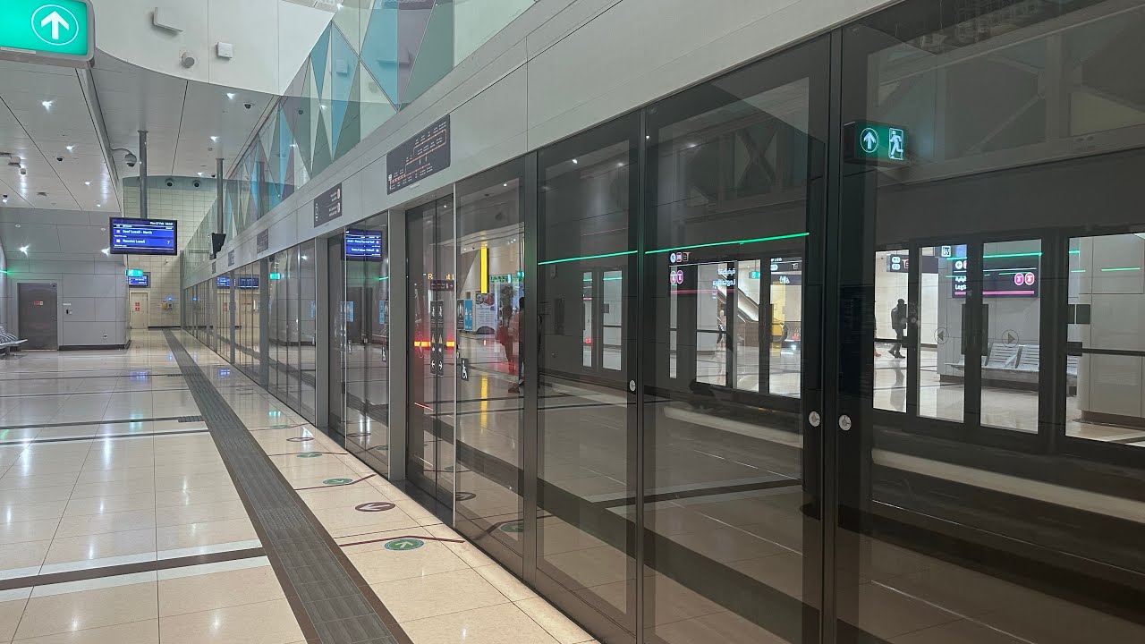 Doha Metro FRONT POV: Red line Qatar University - Lusail & Shunt