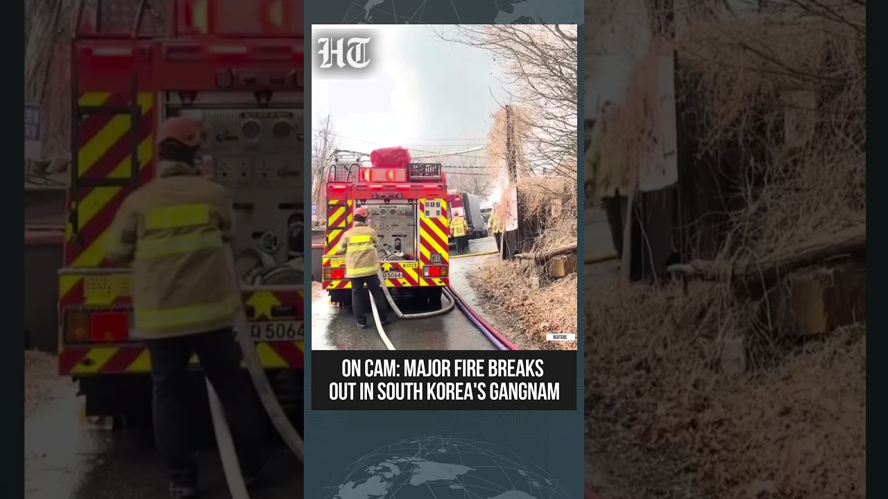 Major Fire Breaks Out In Slum Area Of South Korea's Gangnam District | 