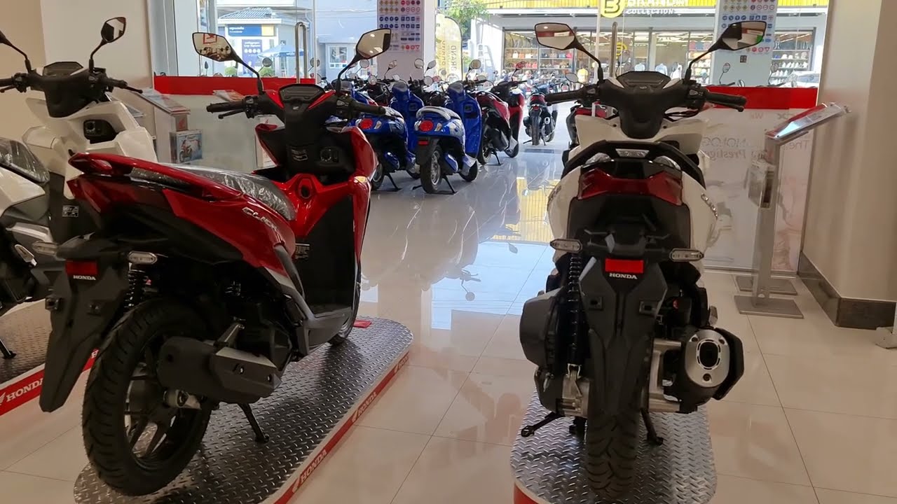 ប្រៀបធៀបរវាង honda click 160i 2023 នឹង click 125i 2023 ចង់ដឹងអត់ សូមទស្សនាទាំងអស់គ្នា