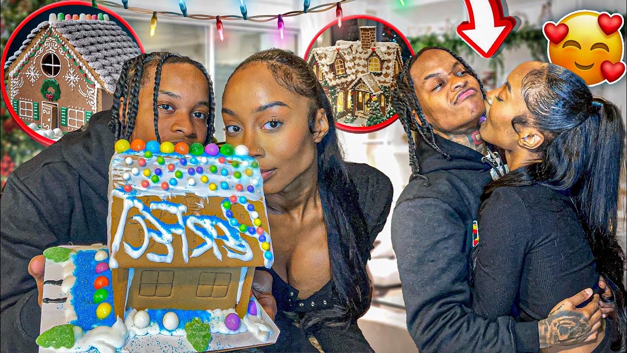 Crystal Pulled Up and We Built A Gingerbread House Together🥰