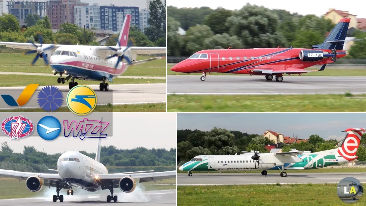 Spotting in Lviv | Summer Spottung #11 | LOT (Podkarpackie livery) | Boeing 767-3 + (MD83, An140...)