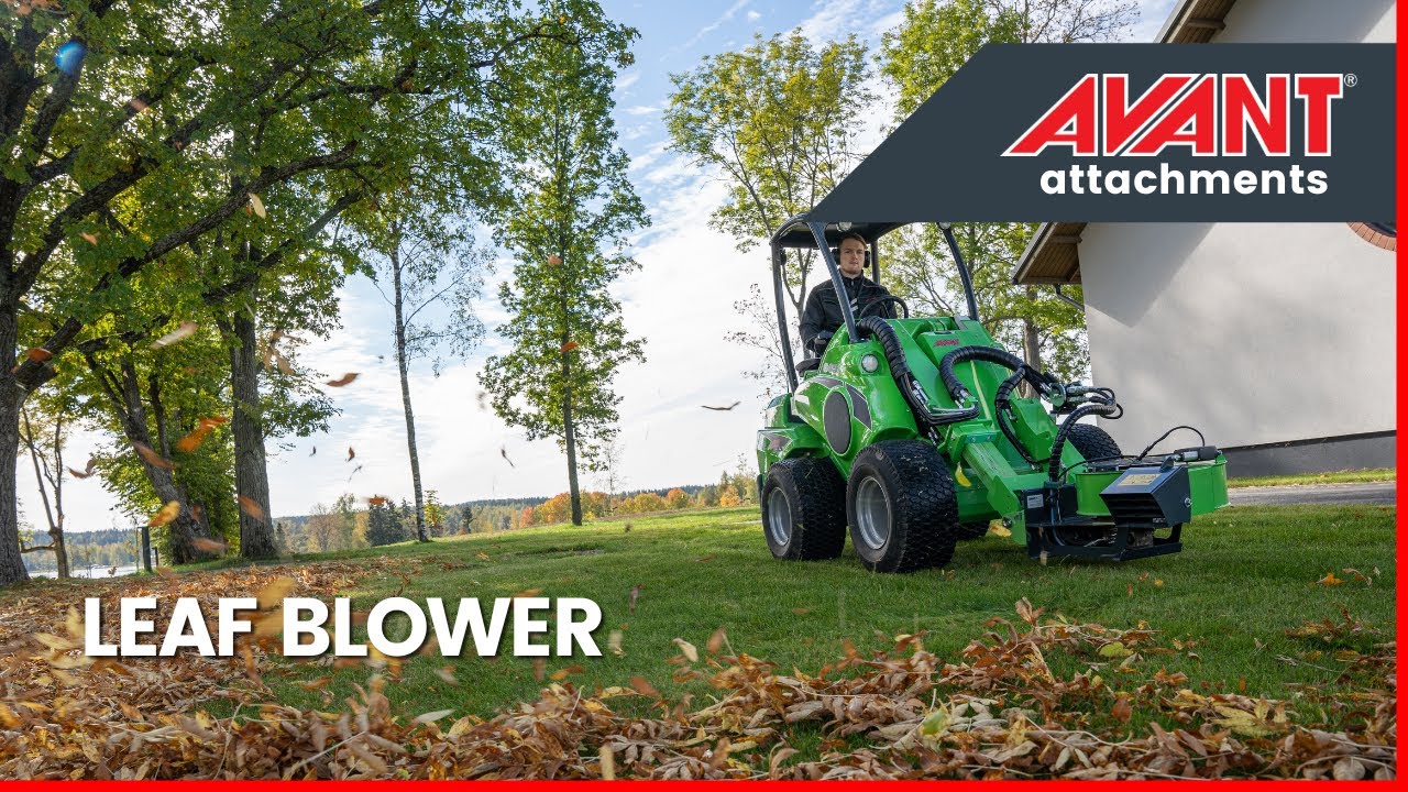 Avant attachments: Leaf blower