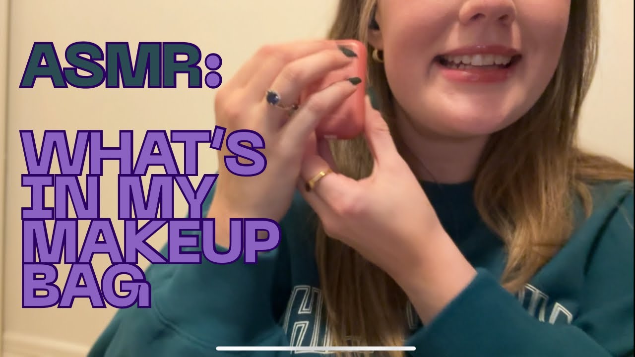 ASMR: What’s In My Makeup Bag💄Whisper & Tapping