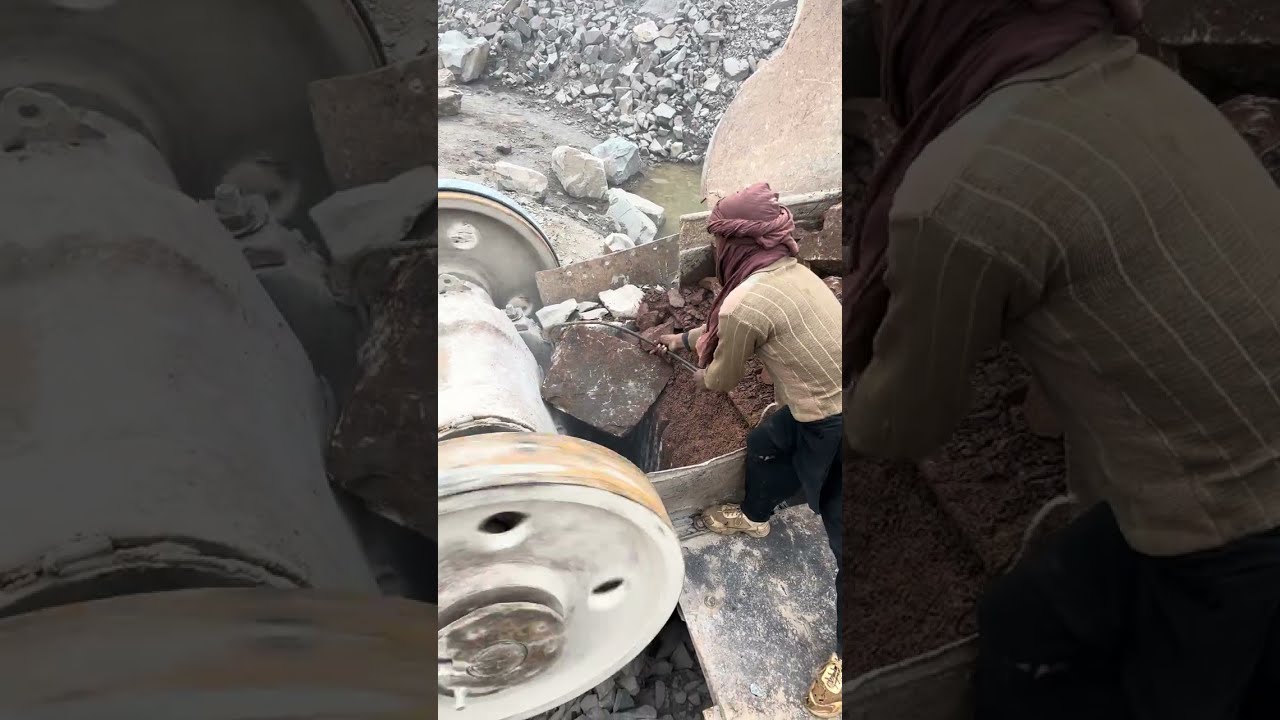 Ohh Dangerous Stunt : Smashing Giant Stones with Brutal Force  Fixing the problem #stonecrusher