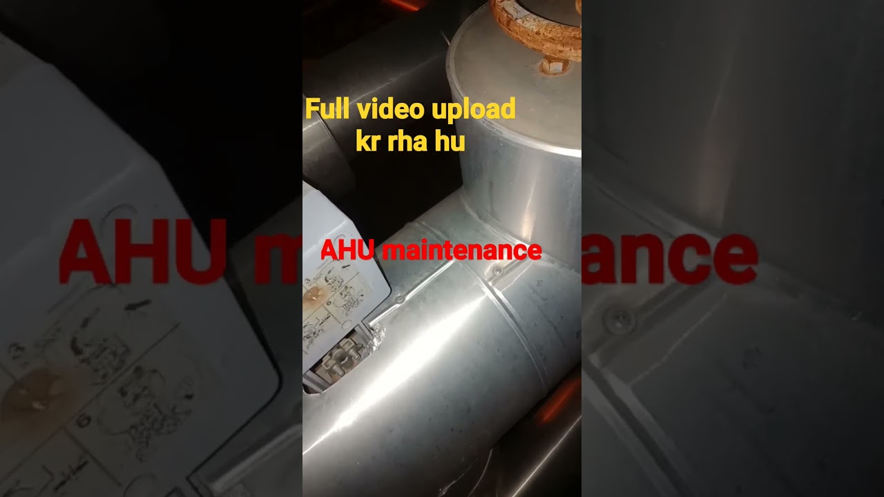 AHU maintenance #chiller #viral #splitac #shorts