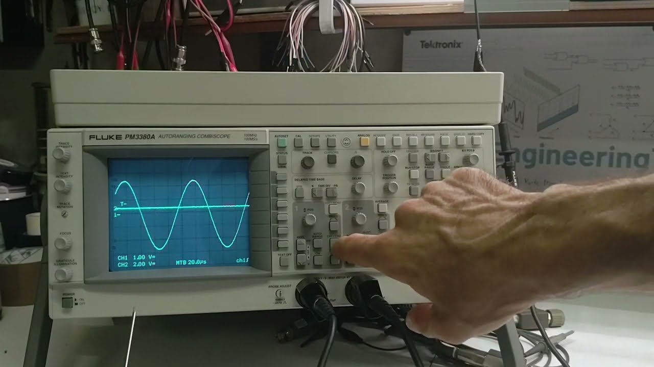 Oscilloscopio Fluke PM33xx, Iniziamo a parlare di digitale, Impostazioni verticale e tasto ACQUIRE.