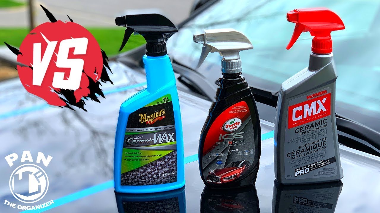 Meguiar's Hybrid Ceramic Wax VS Turtle Wax Ice Seal N Shine VS Mothers CMX !!
