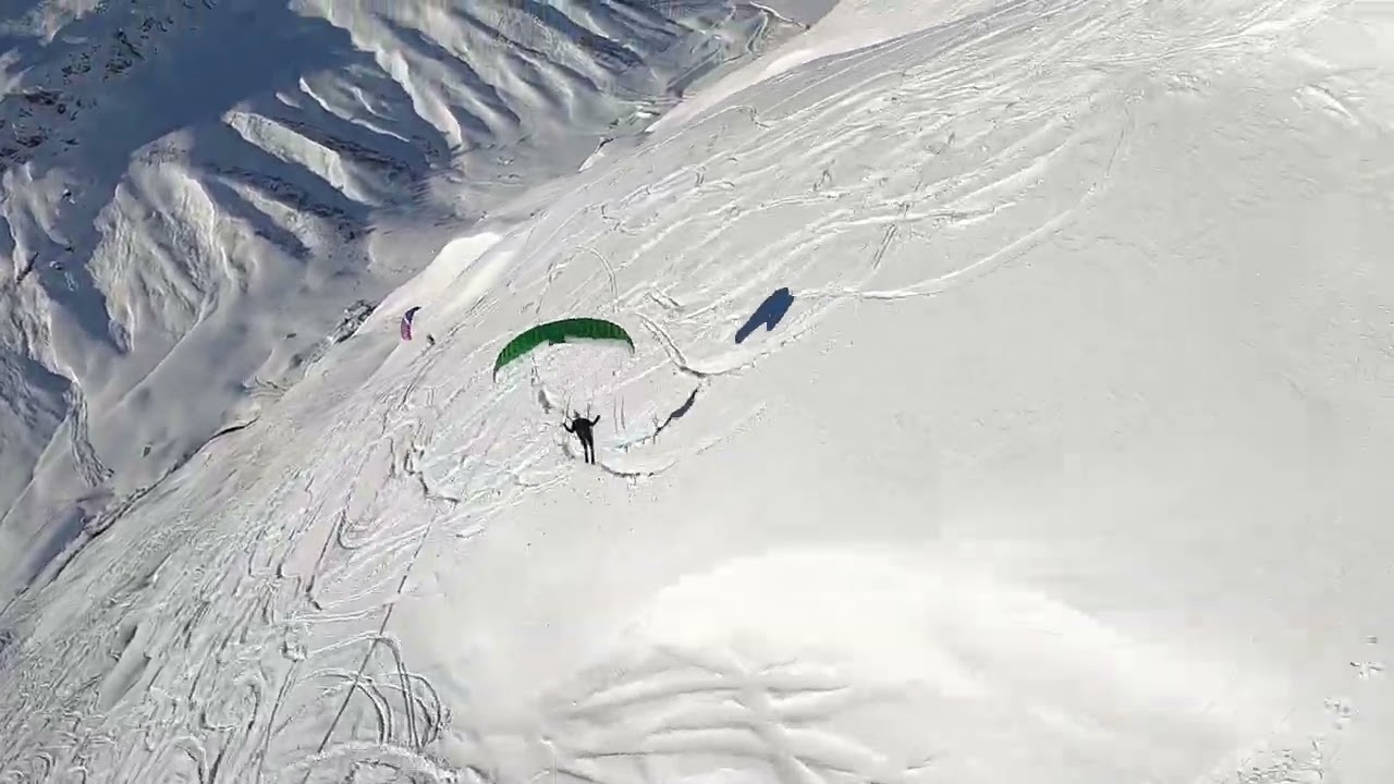 Speedriding Val d'Isère janvier 2024