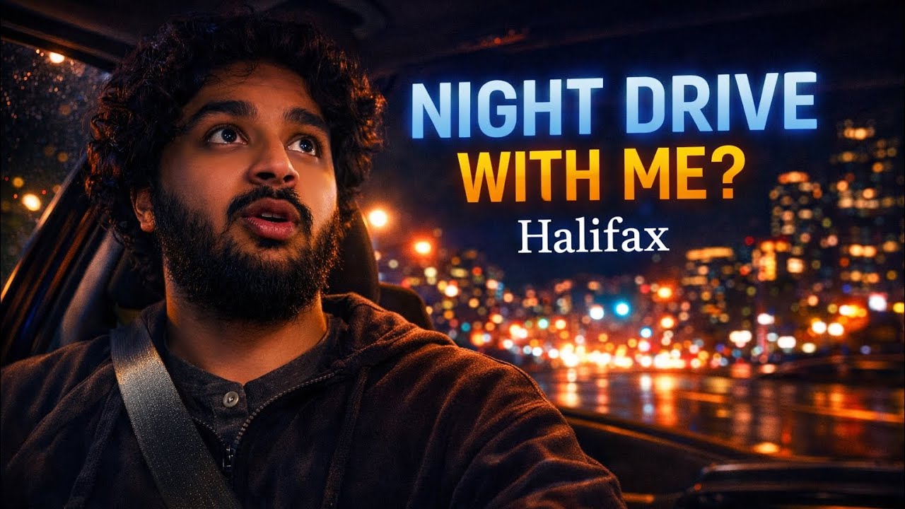 Hyderabadi in Canada 🇮🇳🇨🇦 | 12:30AM Night Drive in Halifax