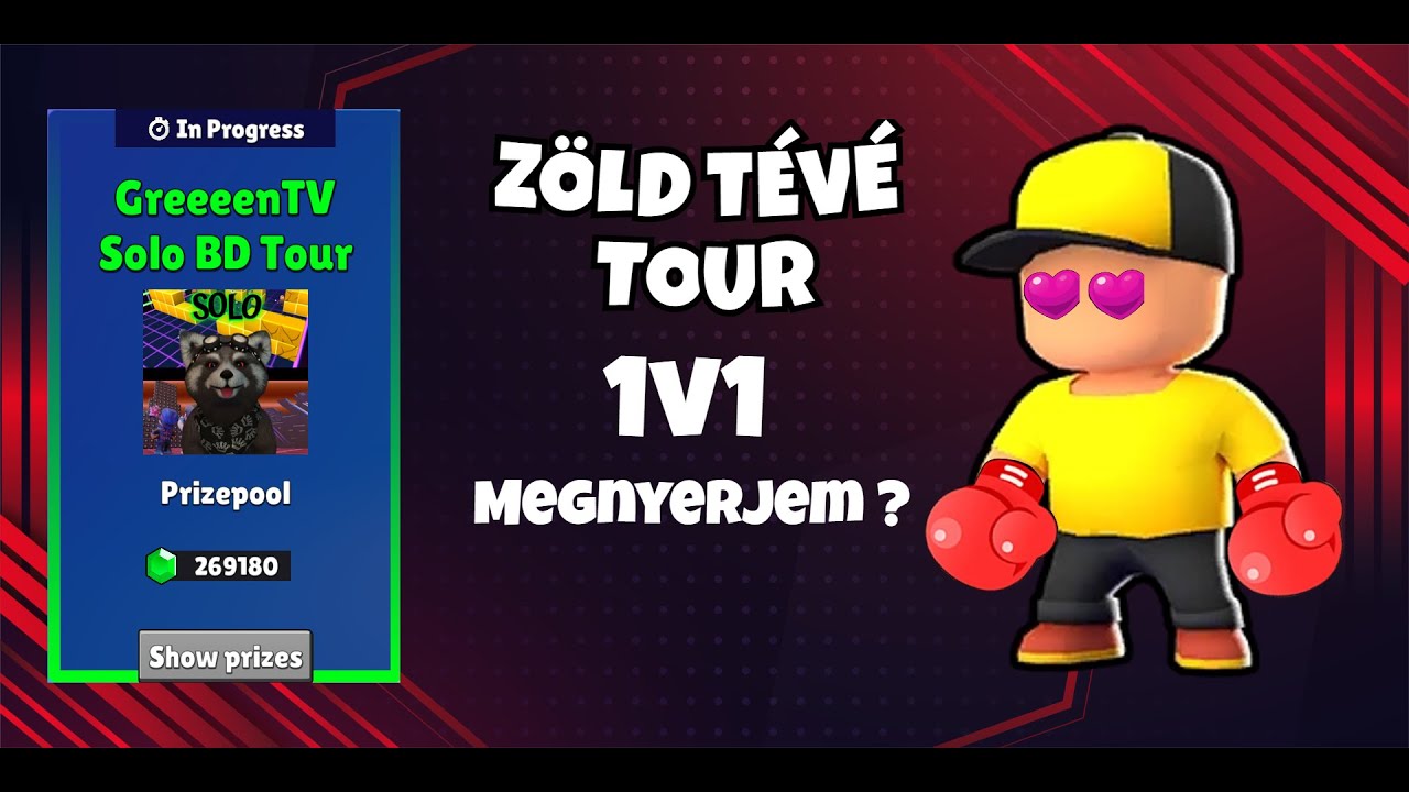 Zöld TV tour😱 JÁTÉK VELETEK🤩😱 STUMBLE GUYS LIVE🔥🔥