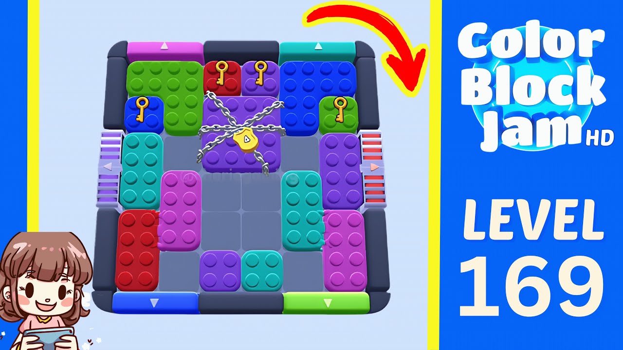 Color Block Jam Level 169 Solution Walkthrough