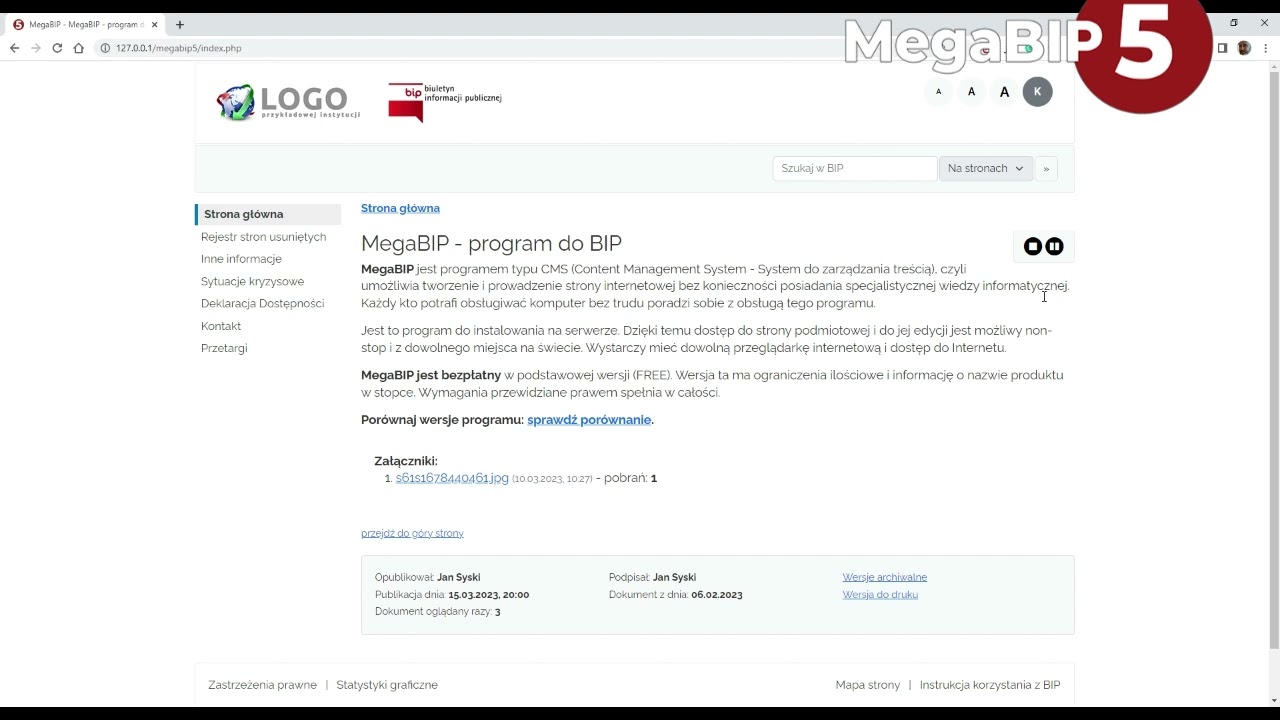 MegaBIP - program do BIP