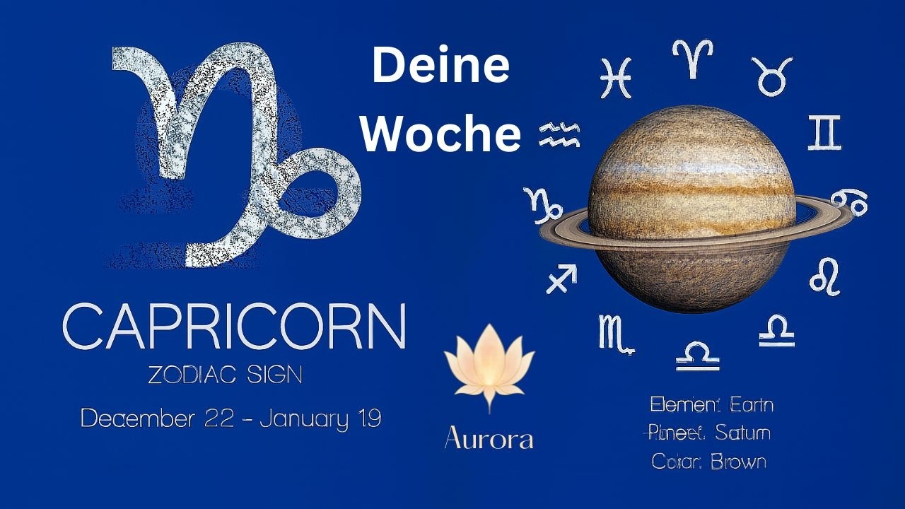 ♑Sternzeichen Steinbock - genauso passt es - Wochenbotschaft♑