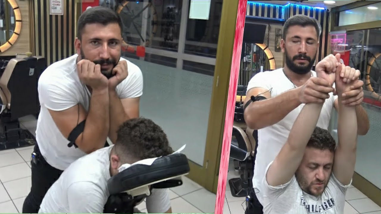 ASMR turkish Physiotherapy chair hard massage by mevlüt & asmr head,back,foot,arm,neck,sleep massage