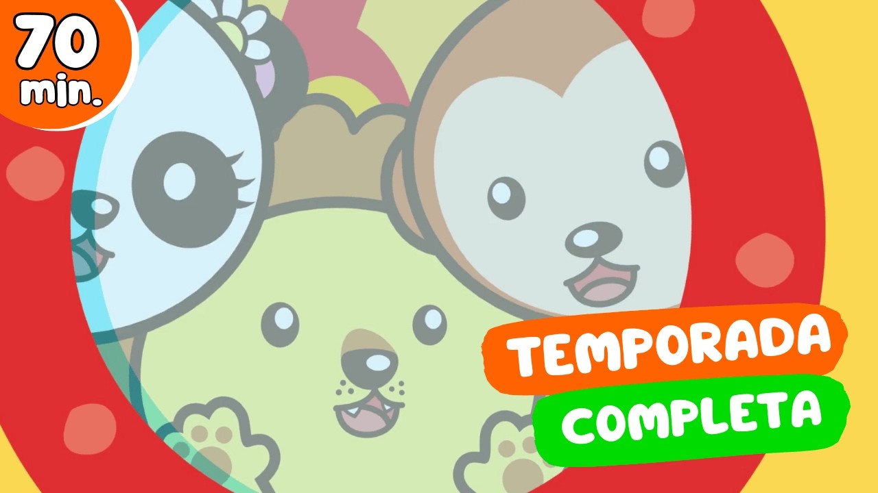 Desenhos Educativos para Crianças: 1 HORA de Desenhos Animados Musicais - Animazoo Kids 🦁 🐼🐵🦒🦜