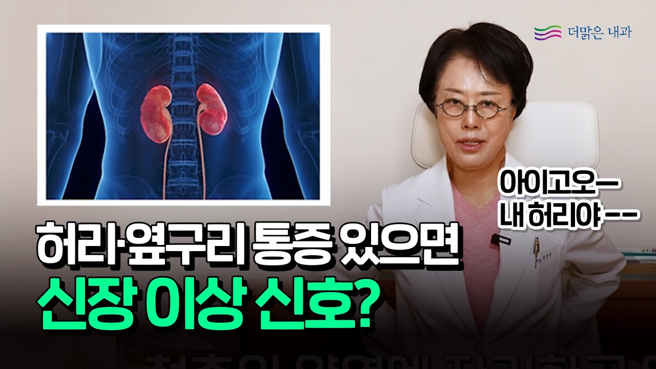 옆구리 허리 통증과 신장과 무슨 관련이!?