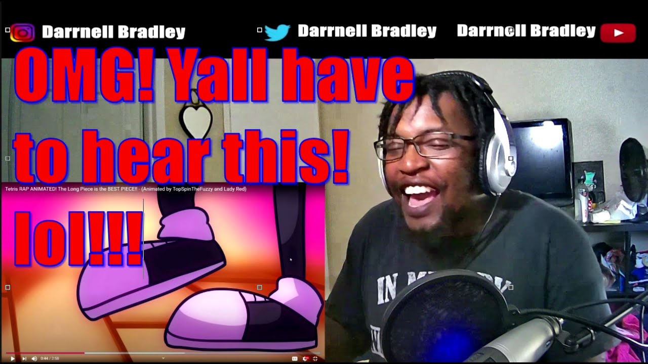 Tetris RAP ANIMATED! The Long Piece is the BEST PIECE!! DB Reaction