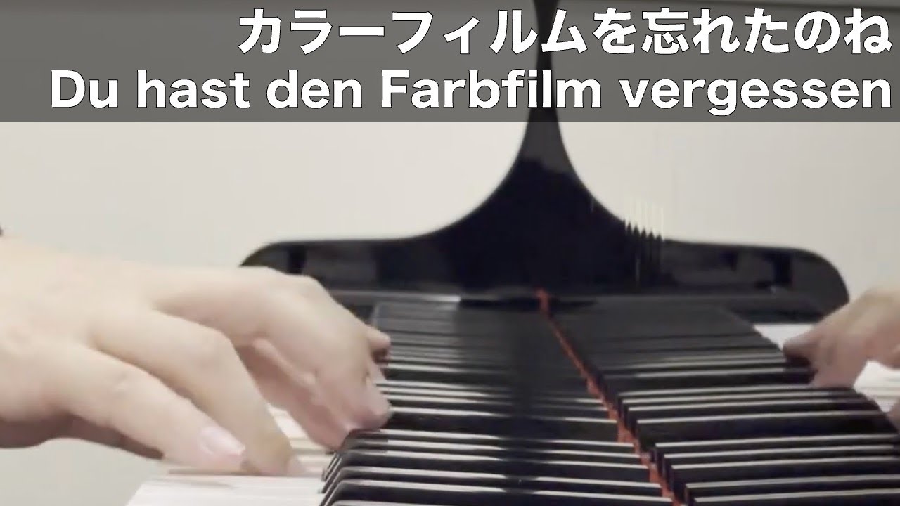 カラーフィルムを忘れたのね（Du hast den Farbfilm vergessen）／Nina Hagen [Piano]