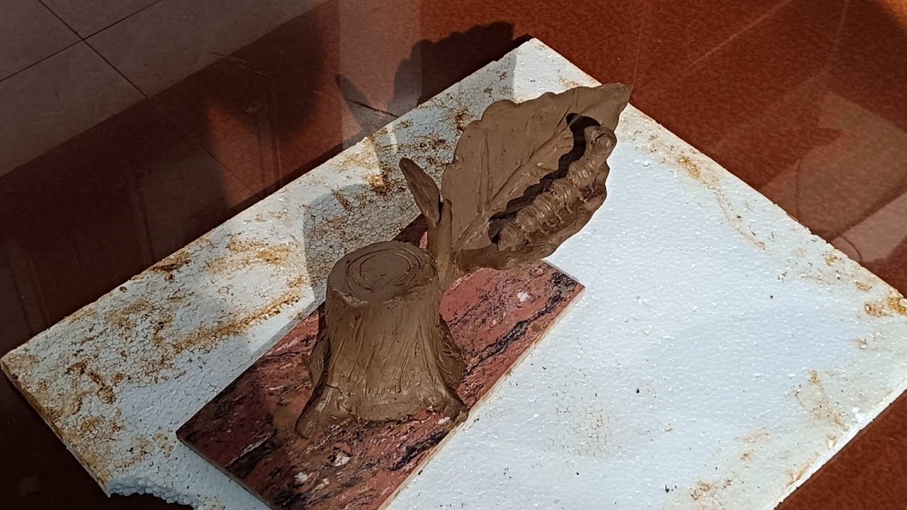 CLAY MODELLING FOR LP STUDENTS... 🌿🌿🐛🐛🐛Leaf and worm 🐛🌿
