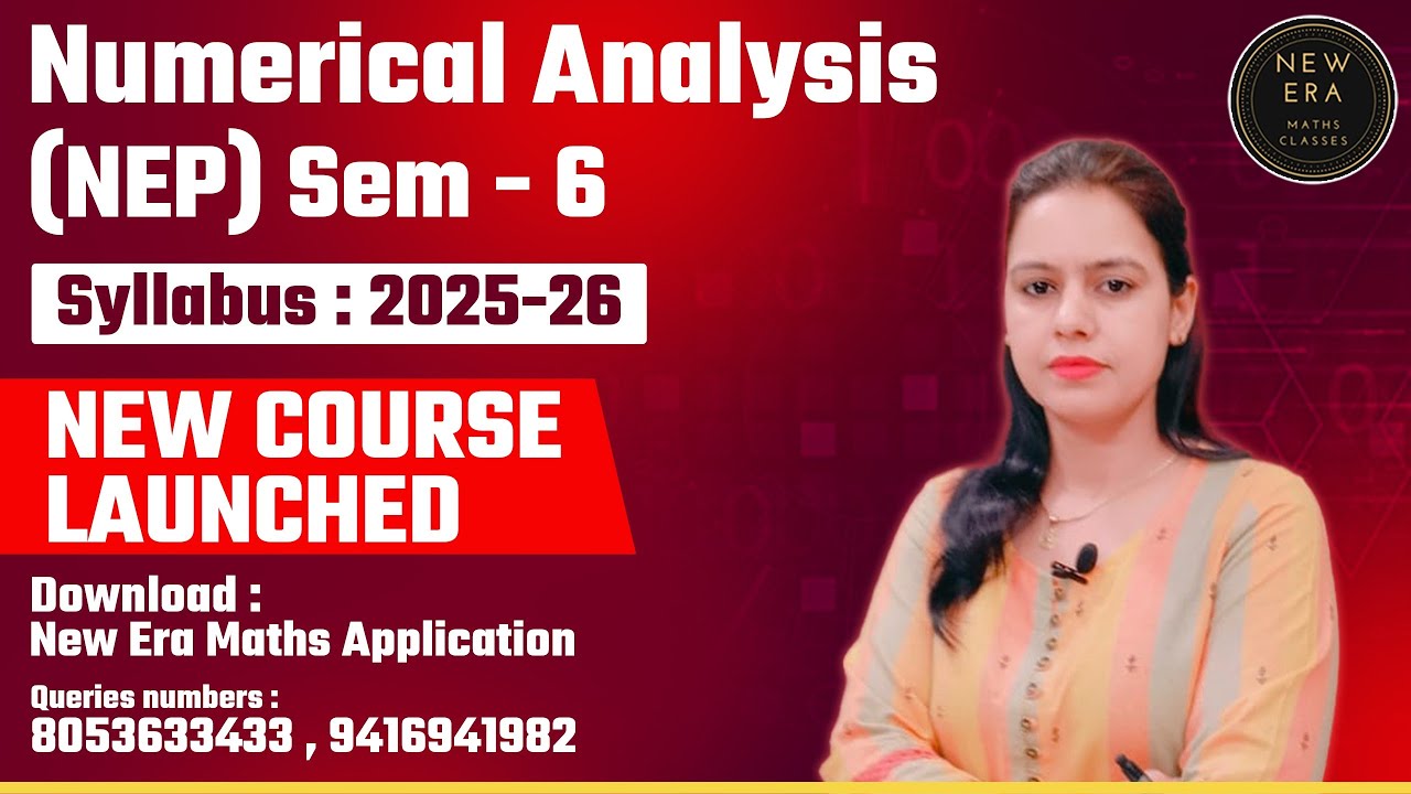 Numerical Analysis | Sem 6 | NEP syllabus | ba/bsc maths 3rd year | kuk & crsu | New Era Maths Class
