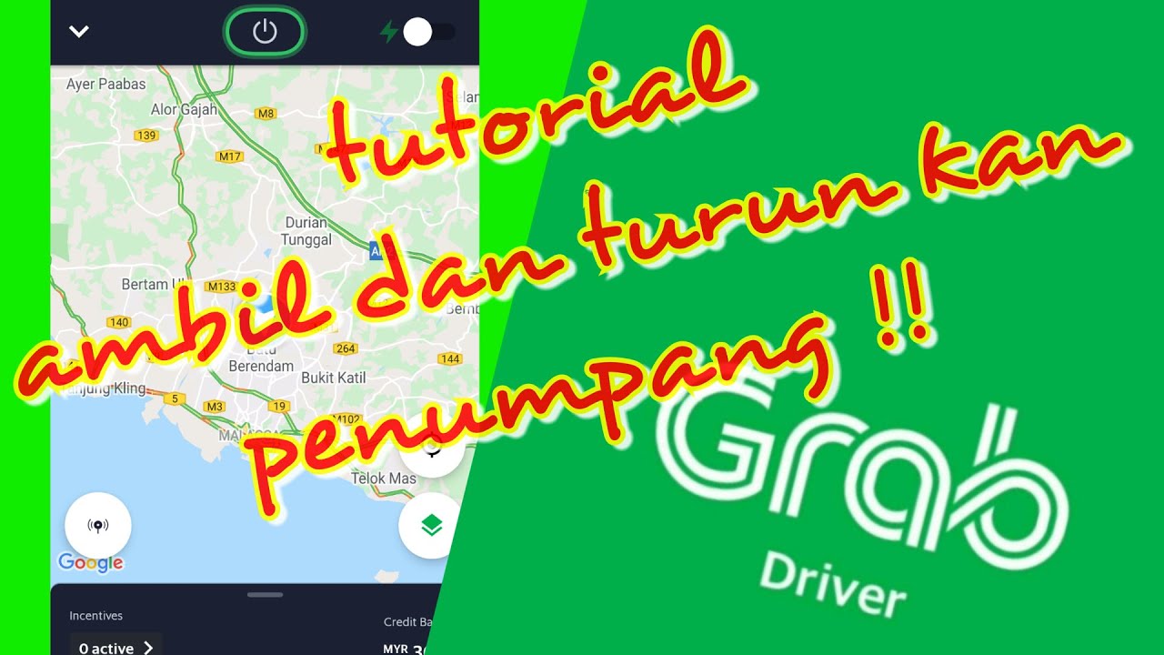 CARA ambil dan turun kan penumpang GRAB | grab driver