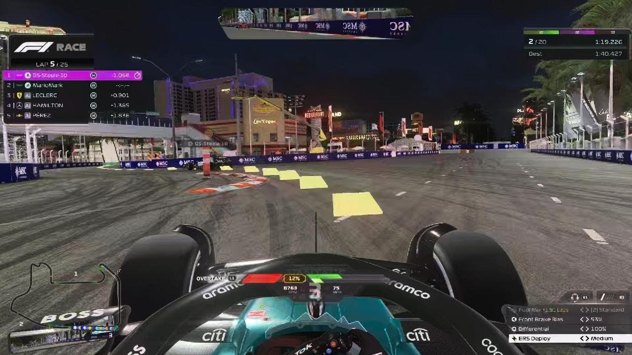 F1 Co-op Season - R22 Las Vegas Full (Insane!) Race | PS5 Pro