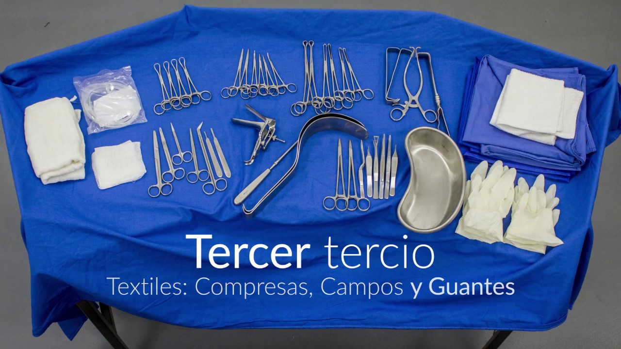 Preparación de mesas auxiliares