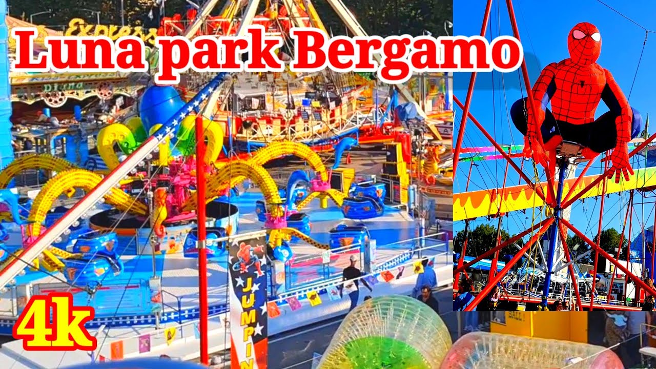 GIRO AL LUNA PARK Bergamo 🇮🇹#giostre #familyvlog #parcodivertimenti