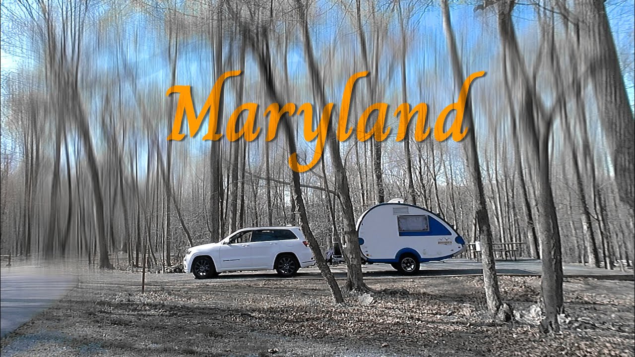 Camping In Maryland Since We Are Homeless - With Our Teardrop Trailer.