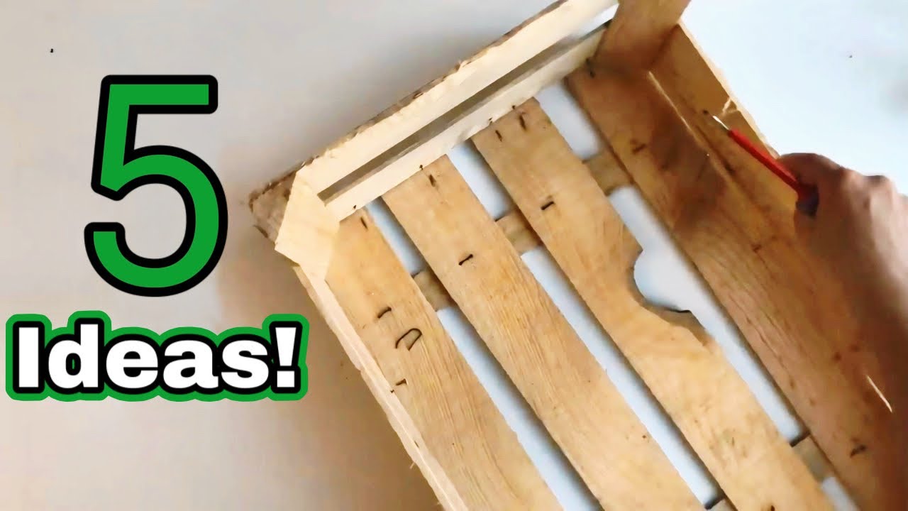 5 Recycling Ideas with Wooden Fruit Crates! ♻️