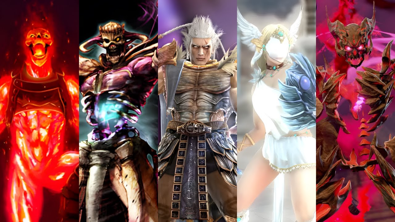 SOULCALIBUR Все финальные боссы (PS1-PS4)