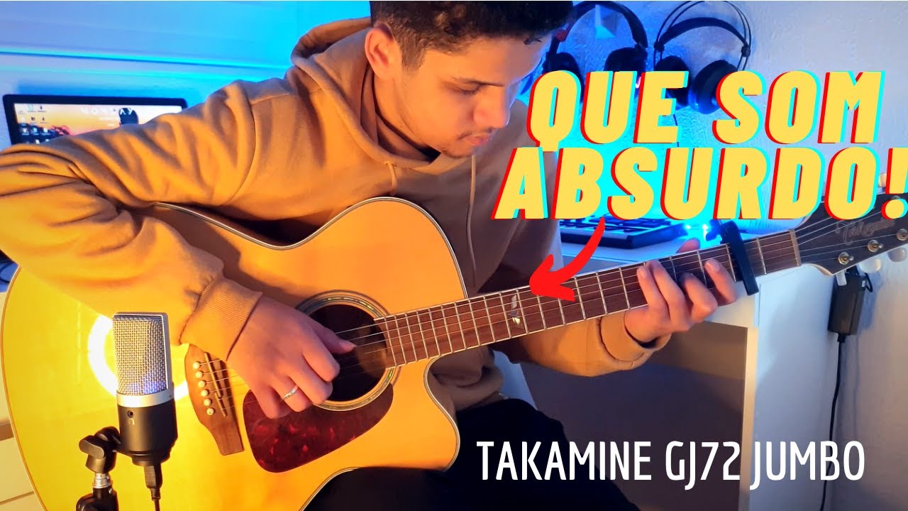 MEU NOVO VIOLÃO! TAKAMINE GJ72CE JUMBO 😍 (Review Completo)