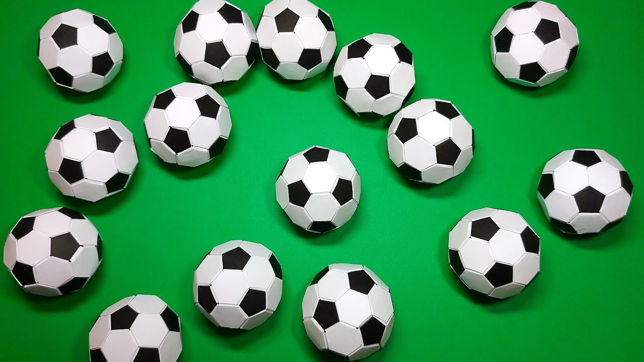 How to Make 3D Origami Soccer Ball, Origami Pentagonal Tile and Hexagonal Tile